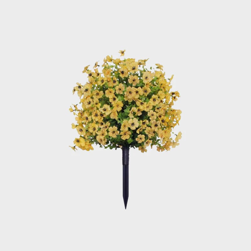 Artificial Eucalyptus and Violet Ground-Insert Floral Decoration