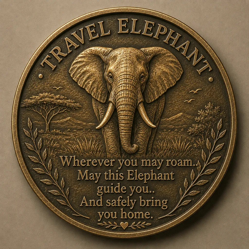 🐘 Travel Elephant Lucky Coin