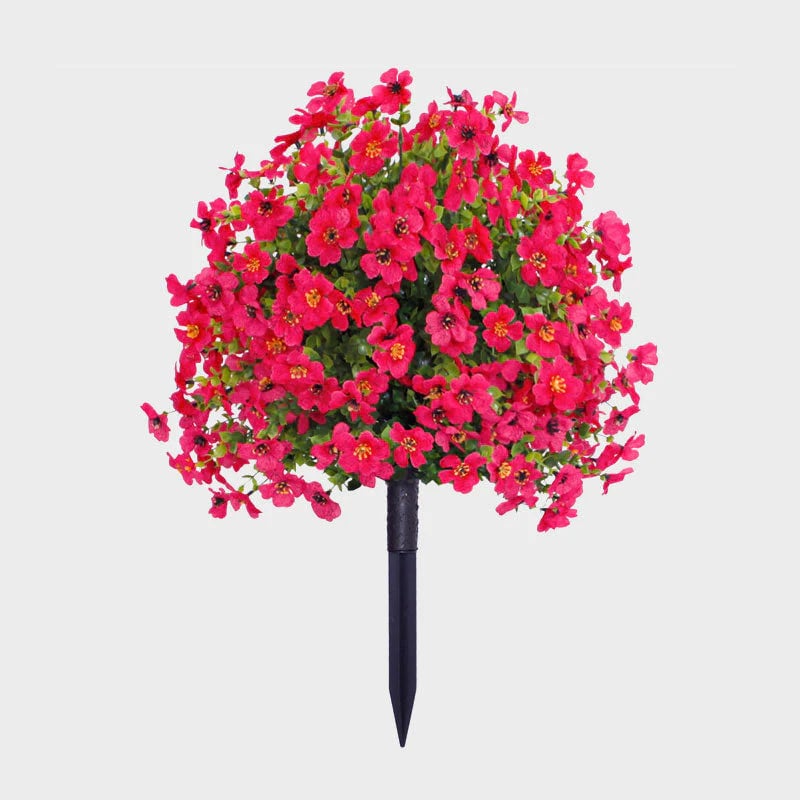 Artificial Eucalyptus and Violet Ground-Insert Floral Decoration