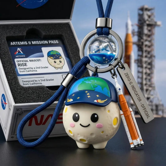 Limited edition🌍🚀NASA Artemis II Commemorative Mascot Keychain