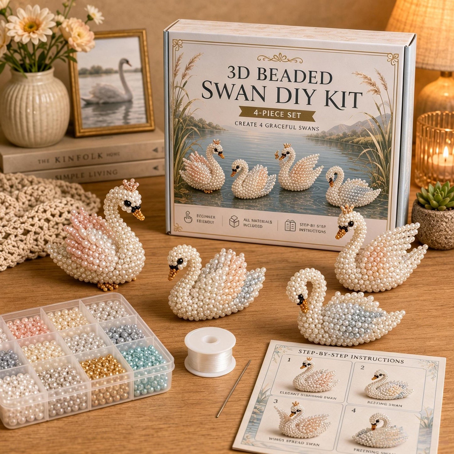 🔥Last Day 49% OFF -  2026 Noticeablek®🧵✨ Tiny 3D Beaded Animal DIY Kit