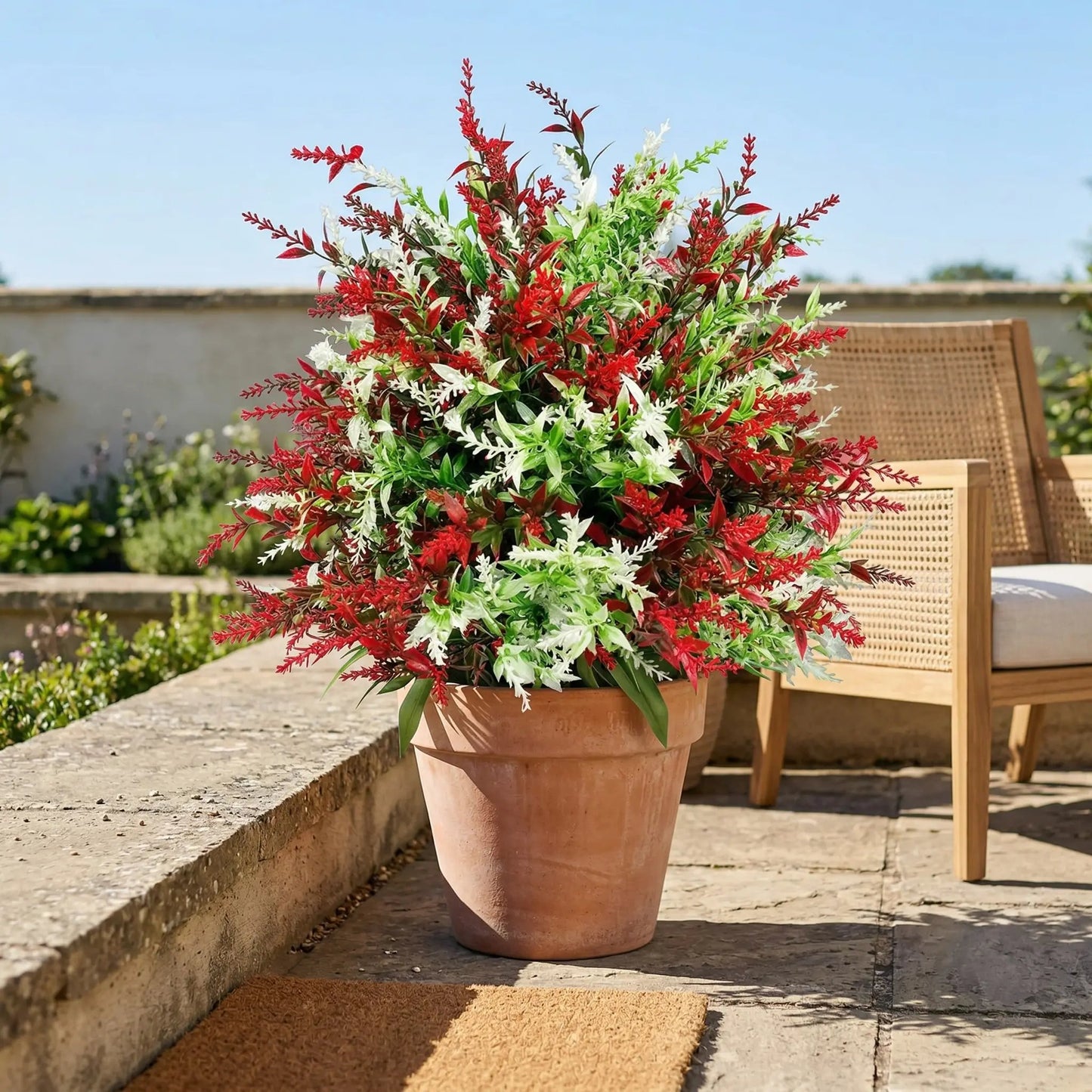 🌿UV-Resistant Artificial Lavender for Outdoor – Realistic Porch & Garden Decor That Never Fades