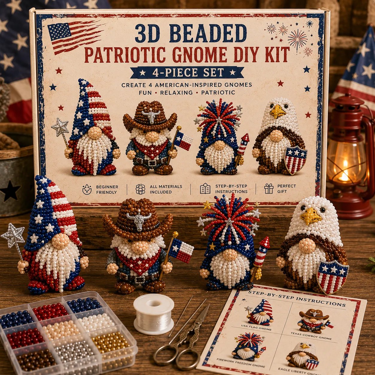 🔥LAST DAY 49% OFF --2026 Creoriva®Limited Edition 3D Beaded Gnome DIY Kit