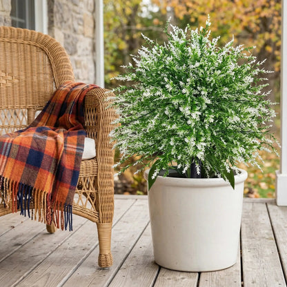 🌿UV-Resistant Artificial Lavender for Outdoor – Realistic Porch & Garden Decor That Never Fades